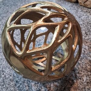 Gold Decorative Sphere by [Brand]